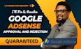 get google adsense approved, fix rejection issues and website adsense approval