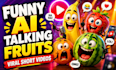 create funny ai fruit animation videos with custom characters