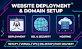 deploy, host, and setup domain for your website