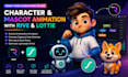 animate characters and mascots with rive and lottie