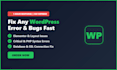 fix wordpress bugs, elementor errors, and css issues