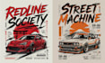 make custom car t shirt design