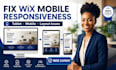 fix wix mobile responsiveness and layout issues,  wix tablet responsiveness