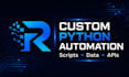 automate repetitive tasks with a custom python script