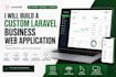 build a custom laravel business web application