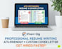 write professional resume ats cover letter and linkden profile optimization
