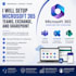 microsoft office 365, teams, exchange, and sharepoint