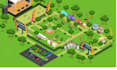 design custom 3d map isometric map and vector illustration