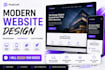 design a modern responsive website UI UX