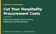 audit and optimize your procurement process for cost savings
