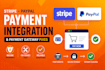 integrate stripe, paypal and fix payment gateway issues