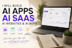 develop ai apps, ai saas, ai website and ai bots