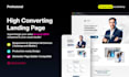 design a modern high converting landing page