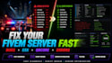 fix your fivem server, bug, esx, qbcore errors fast