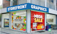 design storefront window graphics, storefront sign, vinyl decal, window sticker