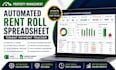 create automated property management rent roll spreadsheet, tenant payment sheet