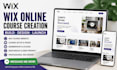 design online course wix website tutor website educational online course website