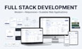 full stack website development front end developer backend full stack developer