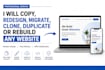 clone, copy, redesign, migrate, duplicate or rebuild any website, HTML, PHP, CSS