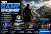 do unreal engine game development, unreal engine game, combat , blueprints