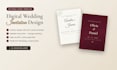 design a digital wedding invitation in canva, editable template