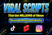 write viral finance and self growth scripts with hooks