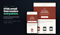 convert your figma or PSD design into a responsive HTML email template