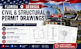 prepare florida and georgia civil structural permit drawings