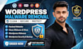remove wordpress malware, fix hacked site, virus and security issues