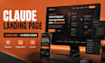 create a claude landing page with claude code  website claude ai landing page