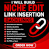 build niche edit link insertion backlinks
