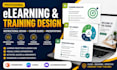 design elearning courses and curricullum, training presentations and slides