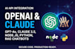 integrate openai claude API into your node python web app