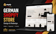 design or redesign german shopify store