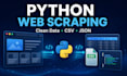 scrape websites and deliver clean structured data