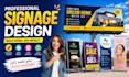 design billboard yard sign signage signboard banner
