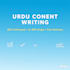write SEO urdu blog articles and website content