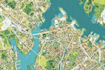 design high quality vector map of any area