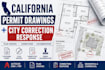 prepare california permit drawings and city correction response