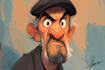 draw artistic cartoon caricatures