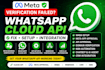 fix meta business verification and whatsapp cloud API setup