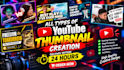 design viral youtube thumbnail for gaming and vlog