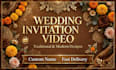 create a beautiful wedding invitation video