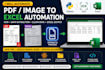 automate PDF and image data extraction to excel using python ocr