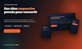 build a responsive HTML CSS landing page for your business