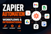 create zapier automations, workflows and api integrations