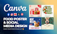 design food posters and restaurant social media posts