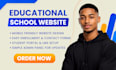 do online educational lms website school lms website coaching academy website