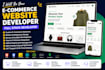 be your e commerce website developer, full stack developer