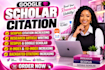 increase google scholar citation,write backdated and publish research articles